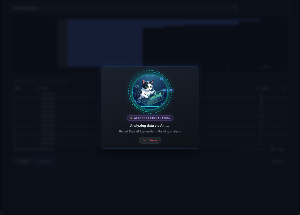 Cyber Cat Progress Modal